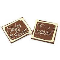 pizarras pequeñas de chocolate personalizadas